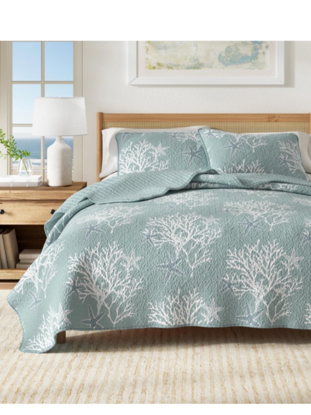 TWIN/TWIN XL Coastal Quilt Set - ETHER BLUE